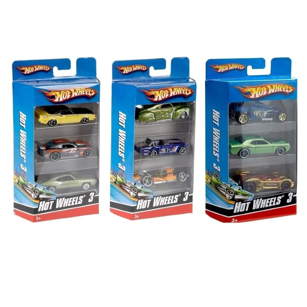 Mattel Hotweels Araba Seti 3Lü