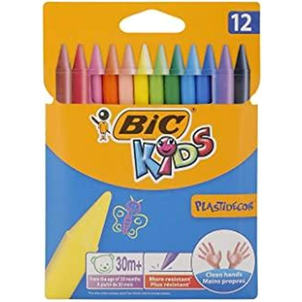 Bic Silinebilir Pastel Boya 12 Li Karton Kutu