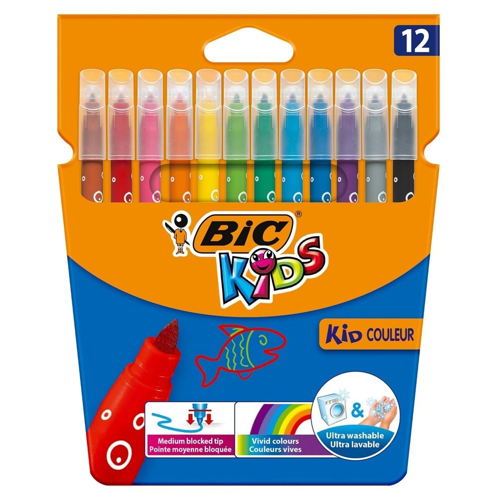 Bic Kıd Couleur Keçeli Boya Kalemi 12 Li