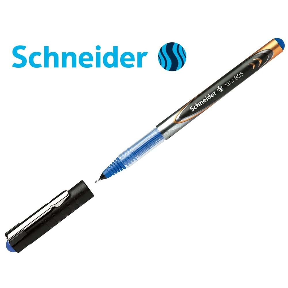 Schneider Düz Klipsli 0.5 Roller Kalem Mavi