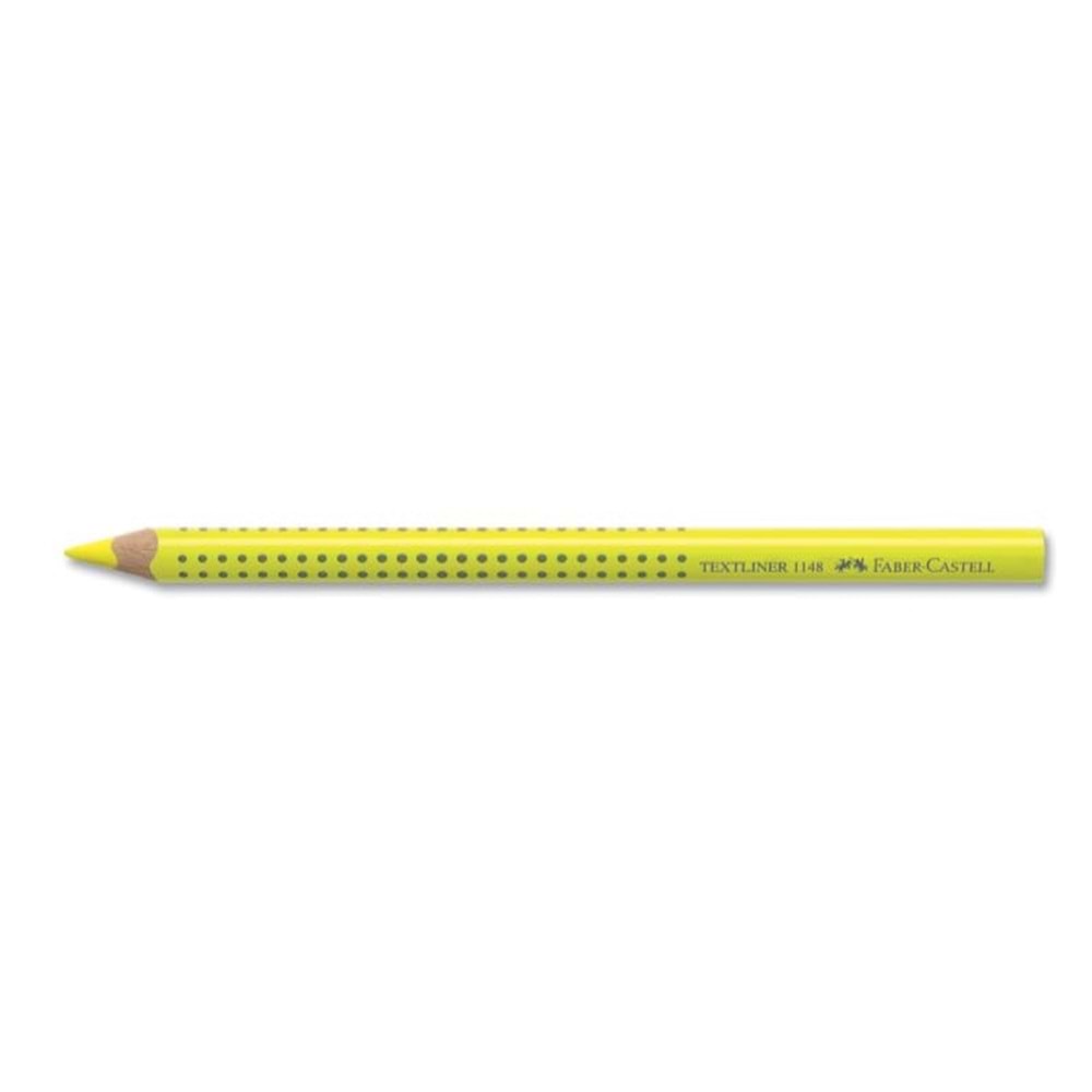 Faber Castell Fosforlu Kalem Ahşap Gövde Koyu Sarı