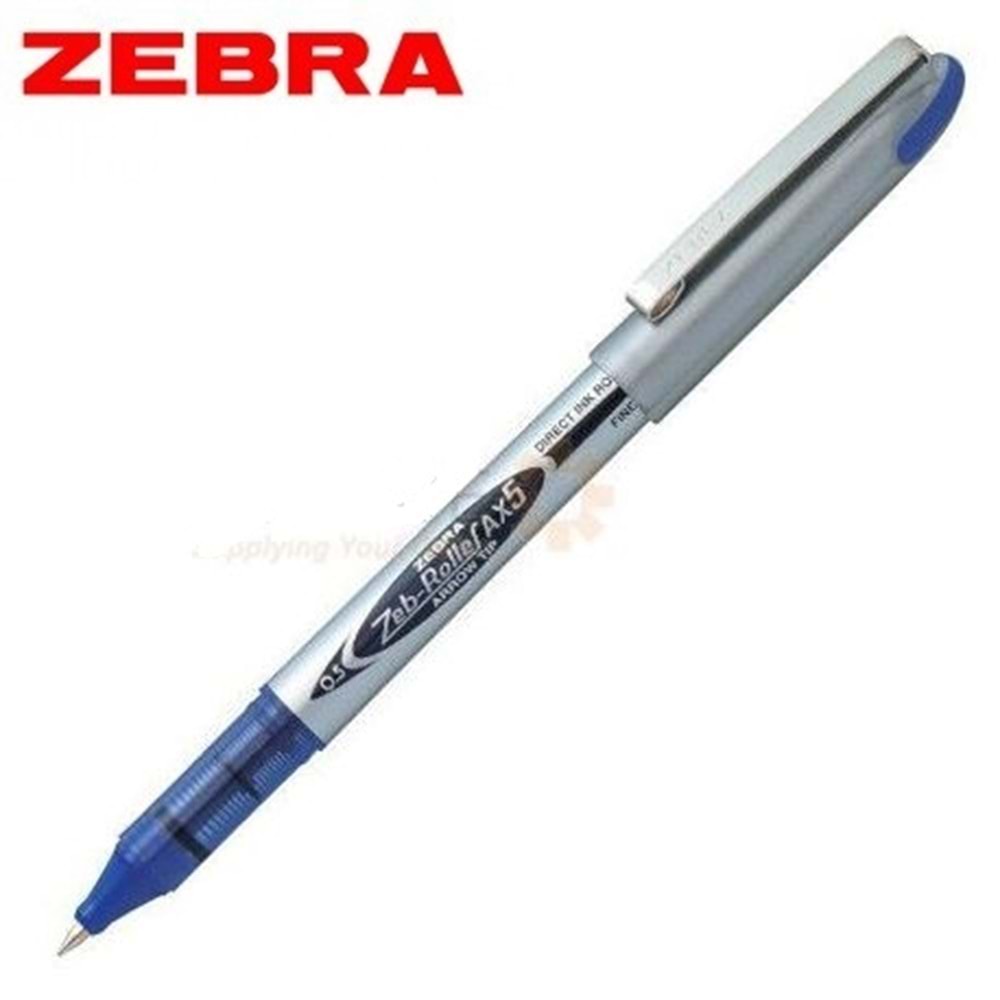 Zebra Ax5 Roller Kalem 0.5 Mm Mavi (98521)