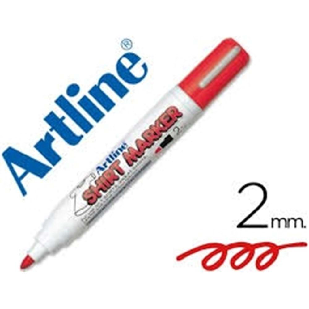 Artline Shirt Marker Tişört Markörü Uç : 2.0 Mm Kırmızı