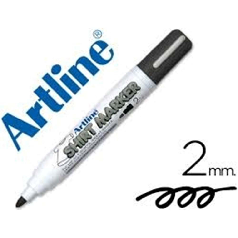 Artline Shirt Marker Tişört Markörü Uç : 2.0 Mm Siyah