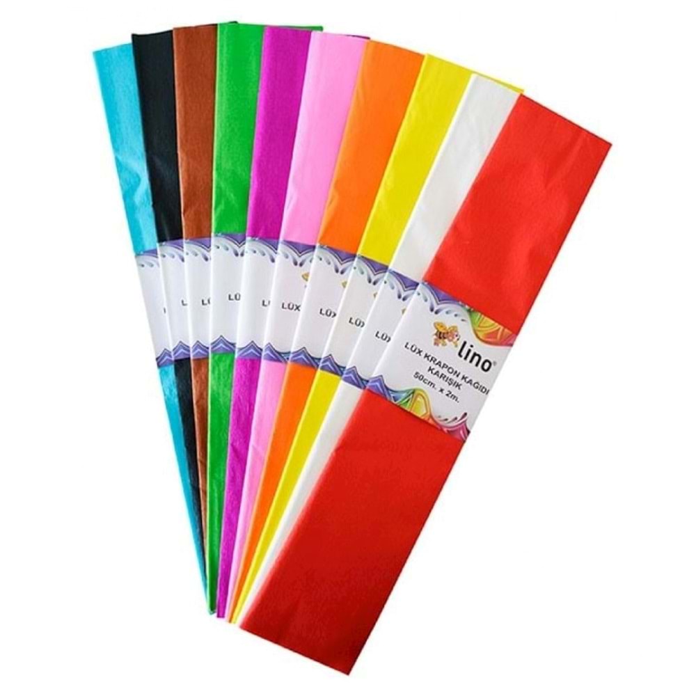 Lino Lüx Krapon Kağidi 10 Renk (50X200 Cm.)