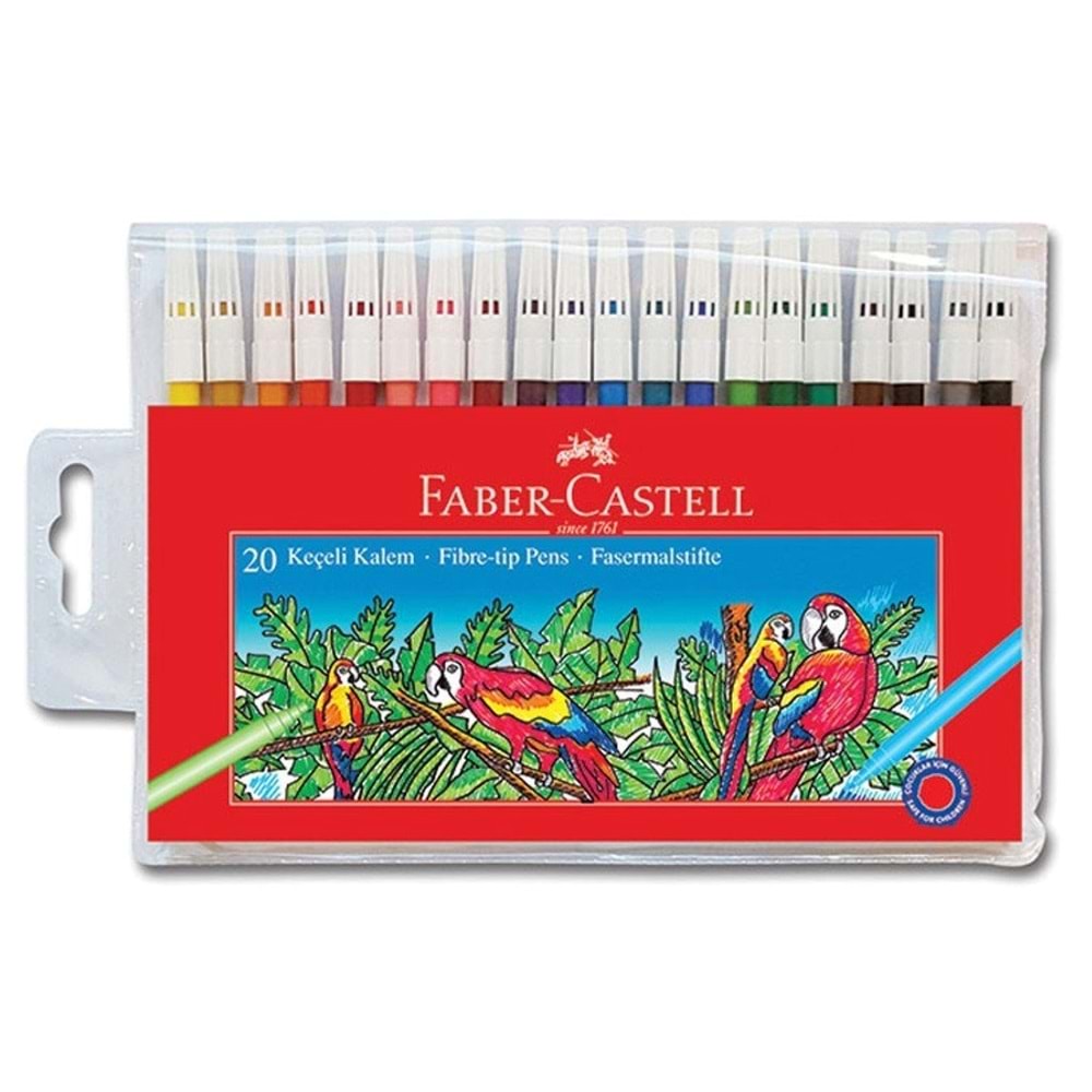 Faber Castell Keçeli Kalem Yıkanabilir 20 Li