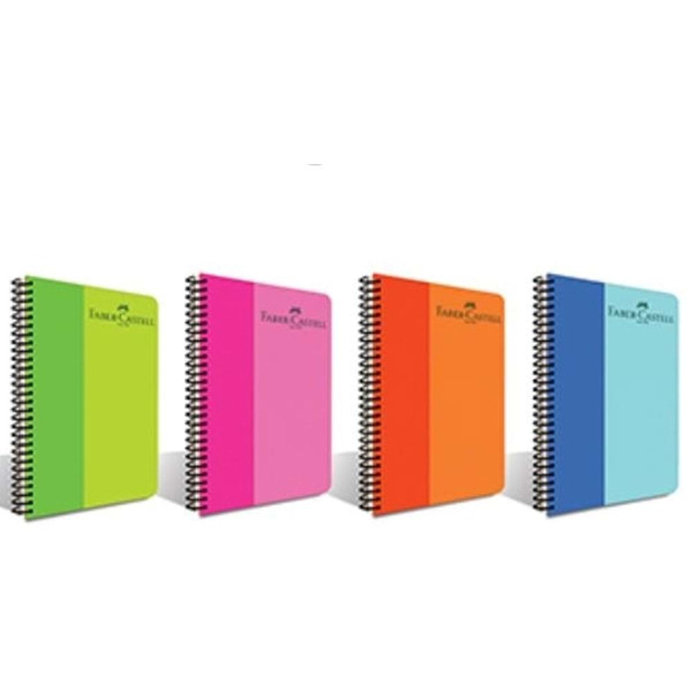 Faber Castell Pp Kpk Bicolor Spiralli Defter 100 Yaprak Kareli