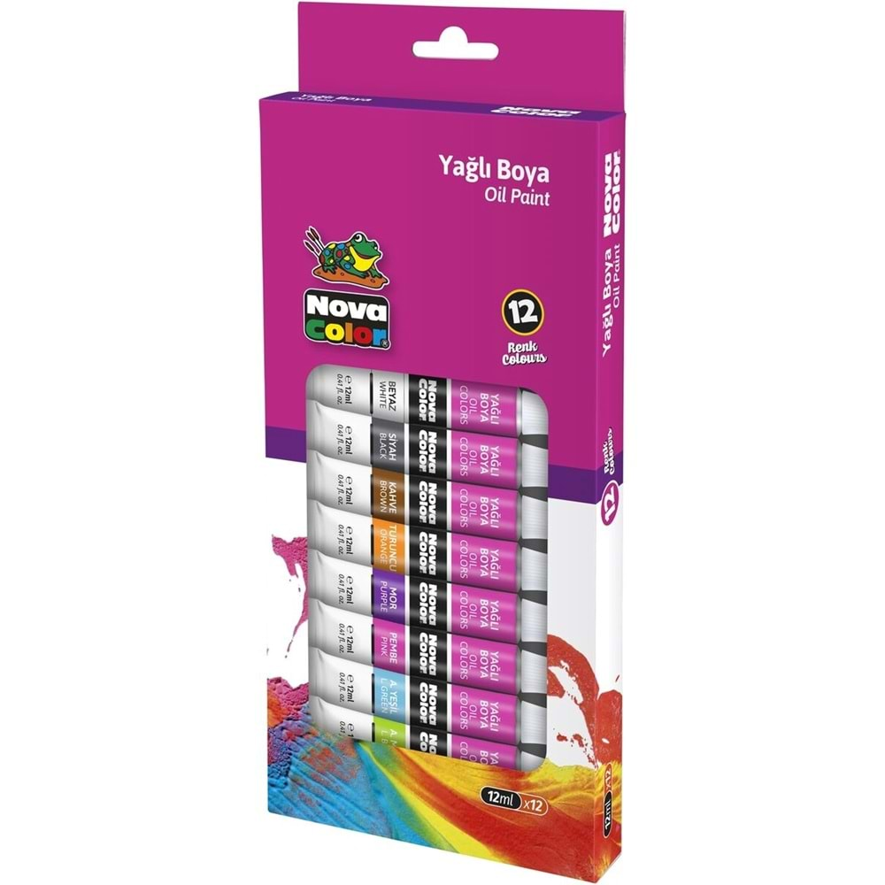 N.Color Yağlı Boya Tüp 12 Ml 12 Li