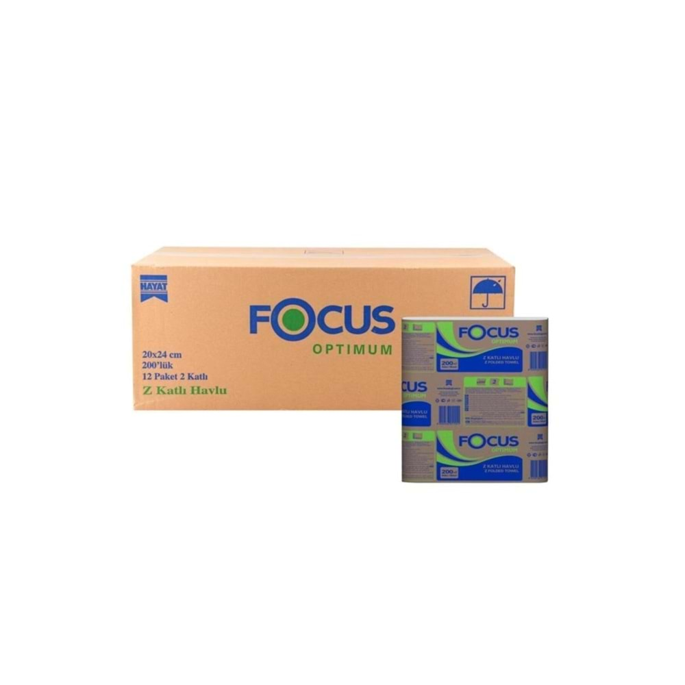 Focus Optimum Z Havlu Peçete 12 Li 200 Lük