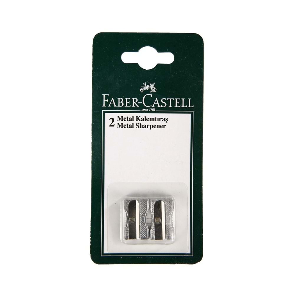 Faber Castell Bls.Metal Üçgen Kalemtraş 2 Li