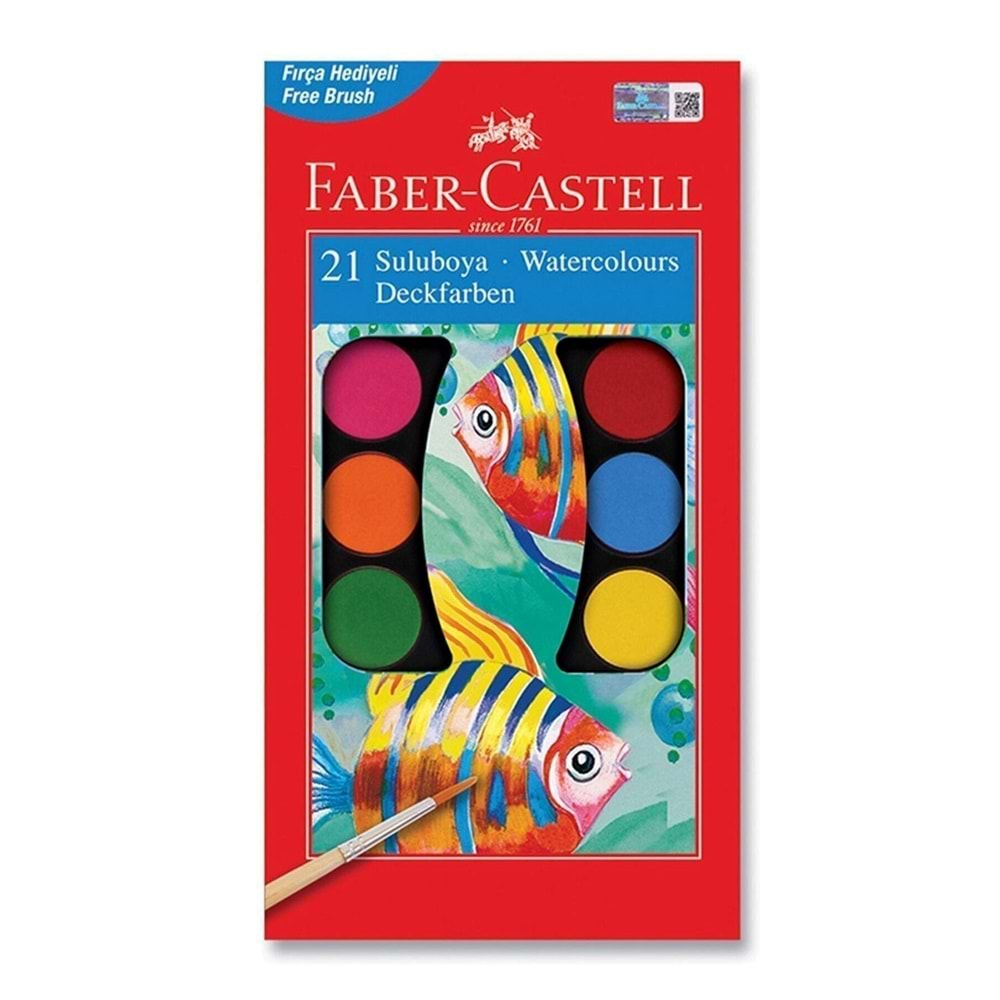 Faber Castell Sulu Boya Redline 21 Renk Büyük Boy