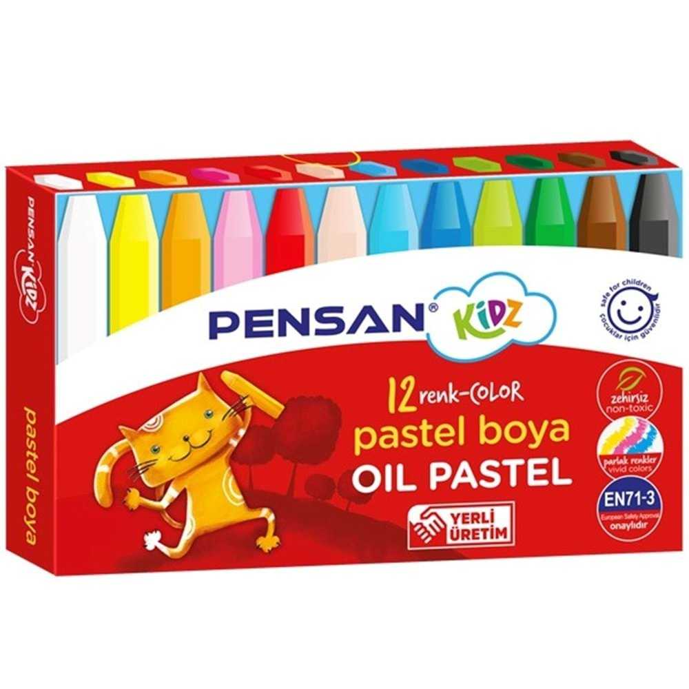 Pensan Kidz Pastel Boya 12 Renk