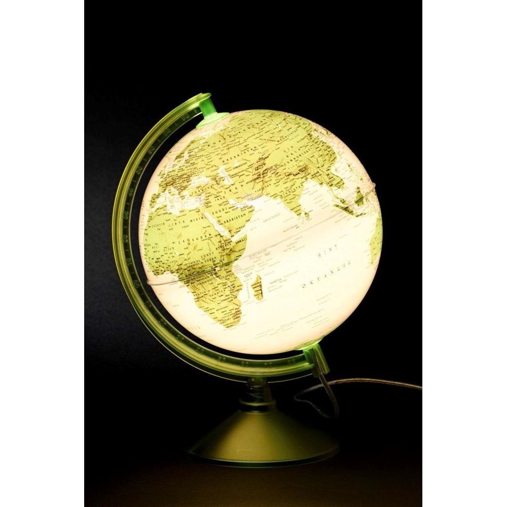 Gürbüz 46253 Globe Green 26 Cm Işıklı Küre