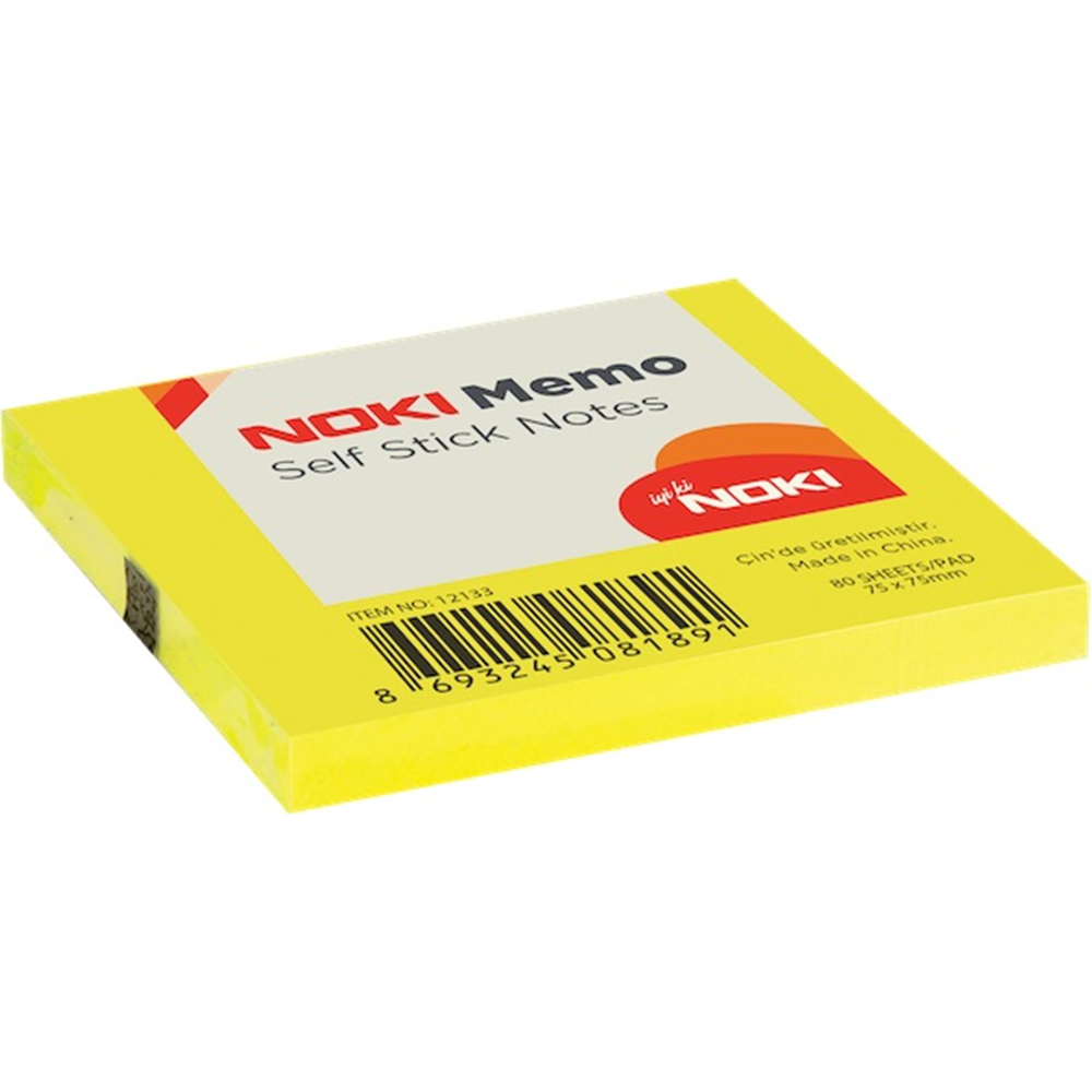 Noki Memo Stick 75*75 Limon Sarı 80 Yp. 12133