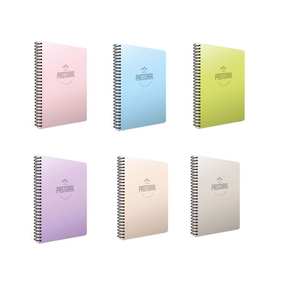Gipta Defter Pastoral A4 Spiralli Pp Kapak 72Yp. Çizgili 3241