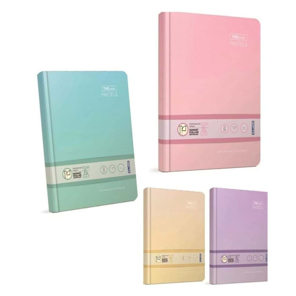 Gıpta Defter Thebook Pastels 17X24 İplik Dikişli Sert Kapak 160 Yp.Düz 3311