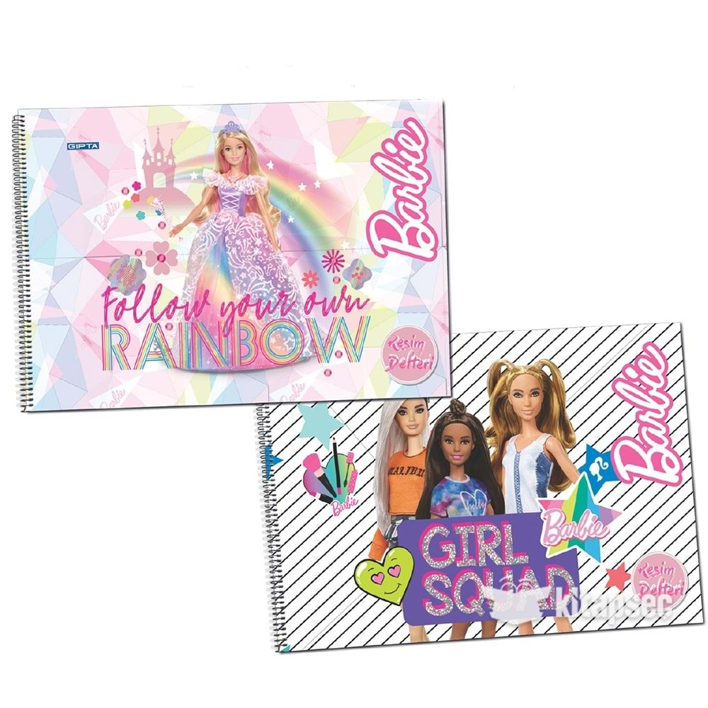 Gıpta Barbie Spiralli Resim Defteri 25*35/15 Yaprak