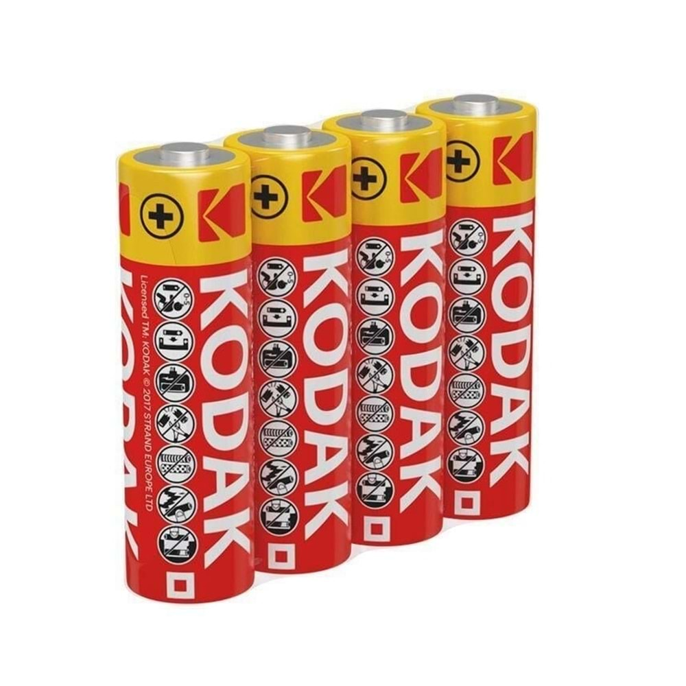 Kodak Kaahz S4 Çinko Karbon Shrink 4 Lü Kalem Pil