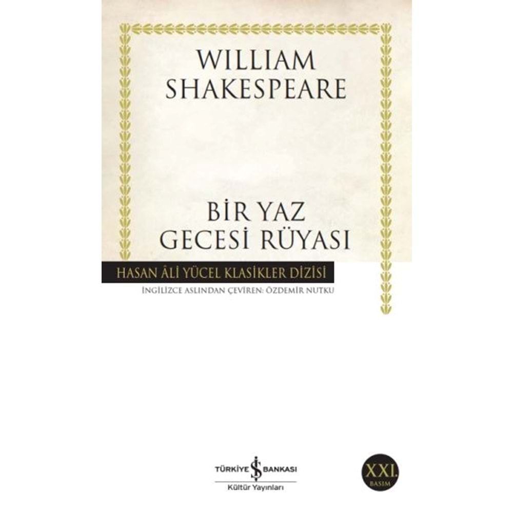 Bir Yaz Gecesi Rüyasi Hasan Ali Yücel Klasikleri