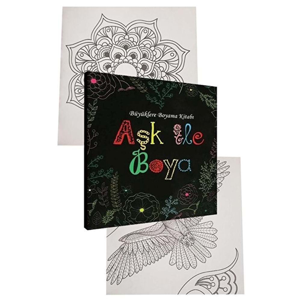 Büyüklere Boyama Kitabı Aşk İle Boya