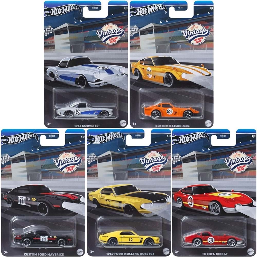 Hot Wheels Vintage Temalı Arabalar