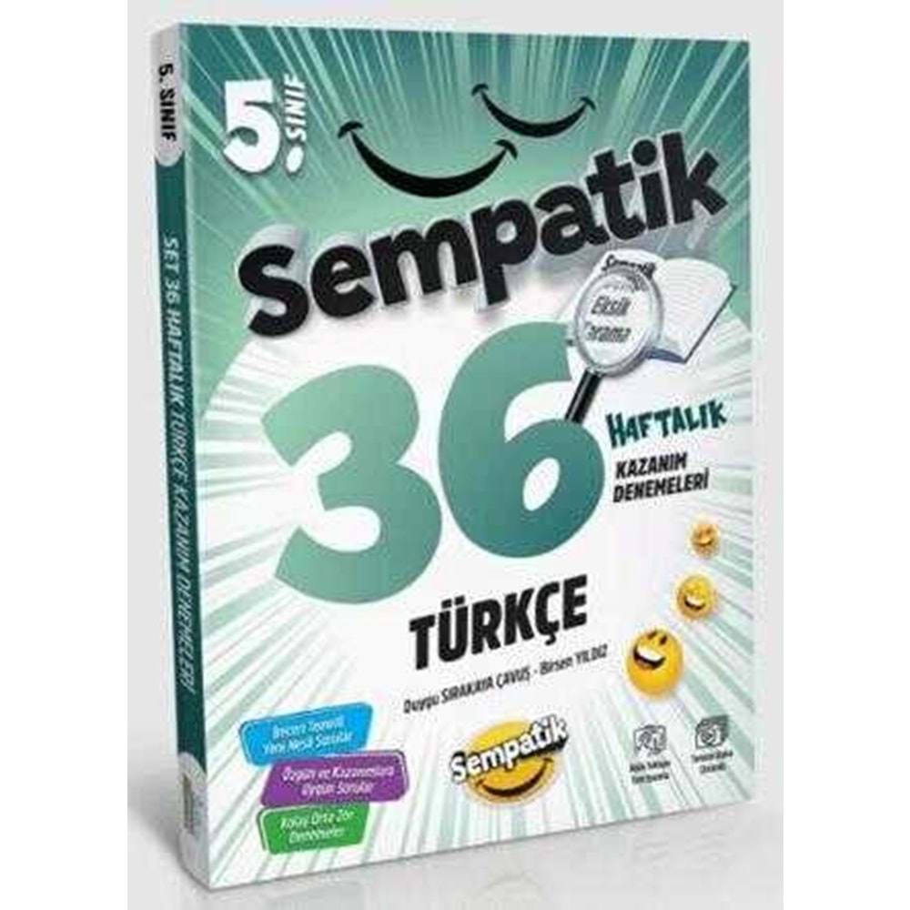 5.Sınıf Türkçe 36 Haftalık Kazanım Denemeleri