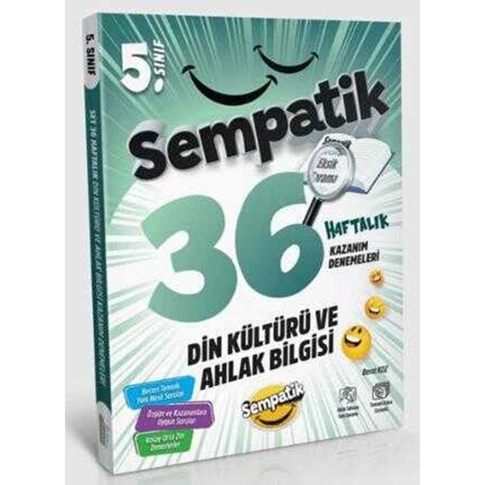 5.Sınıf Din Kültürü Ve Ahlak Bilgisi 36 Haftalık Kazanım Denemeleri