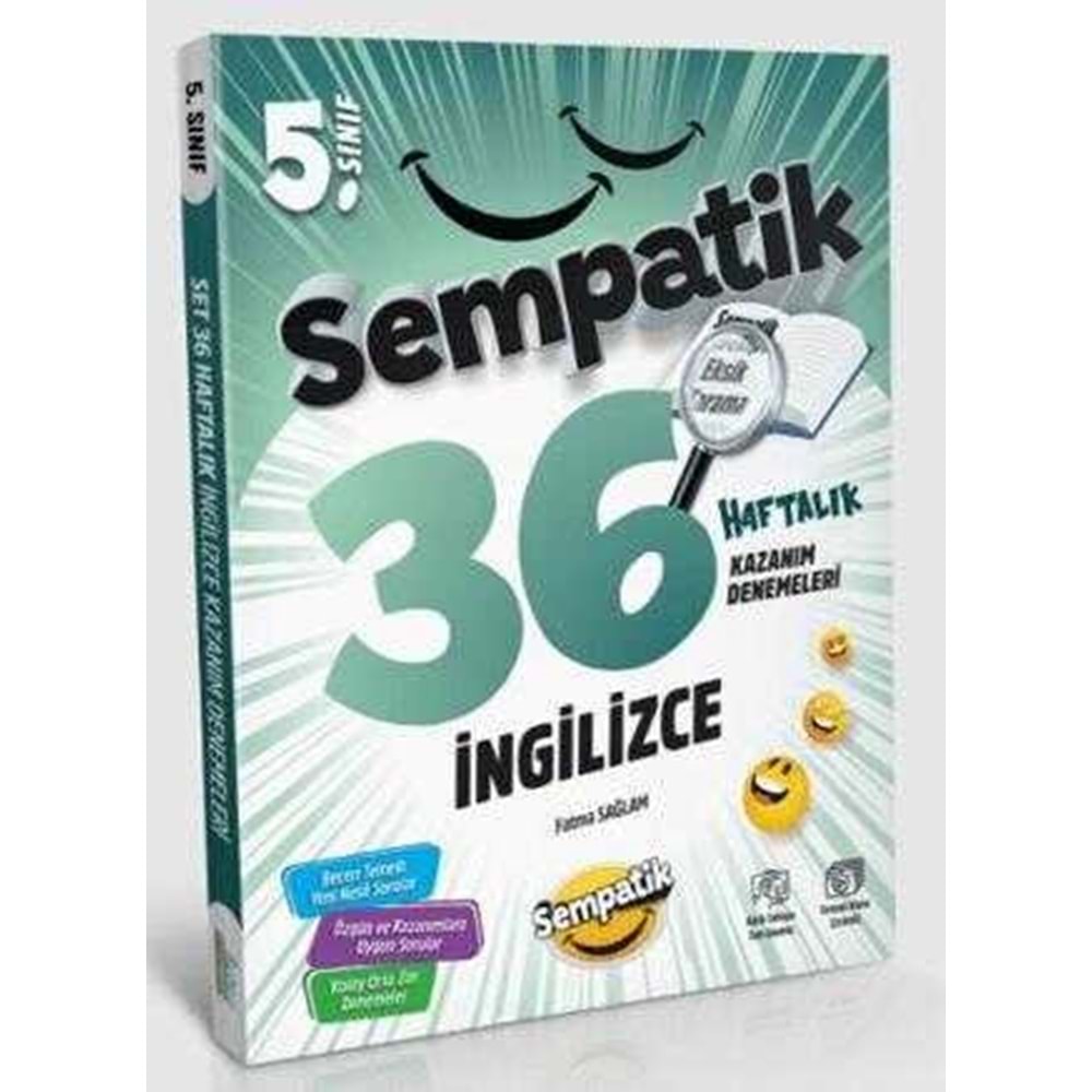 5.Sınıf İngilizce 36 Haftalık Kazanım Denemeleri