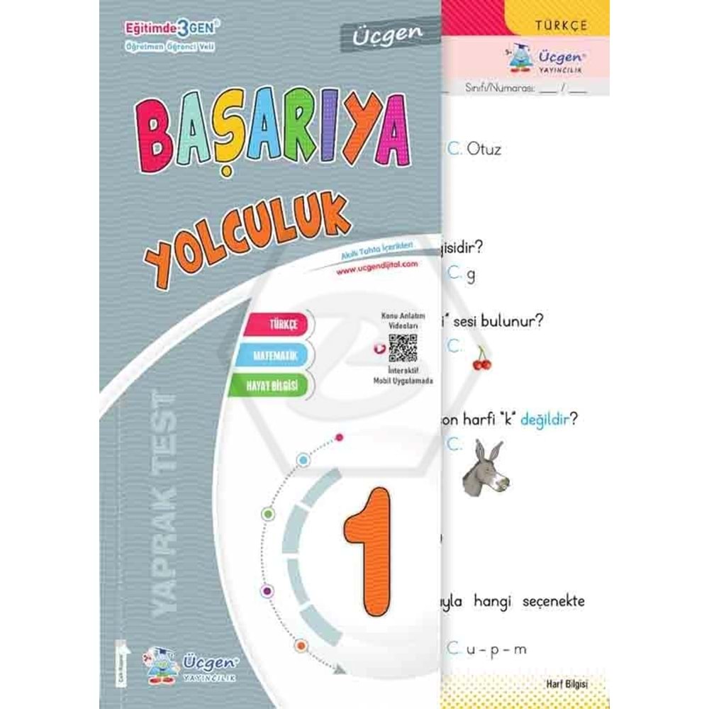 1.Sınıf Başarıya Yolculuk - Yaprak Test