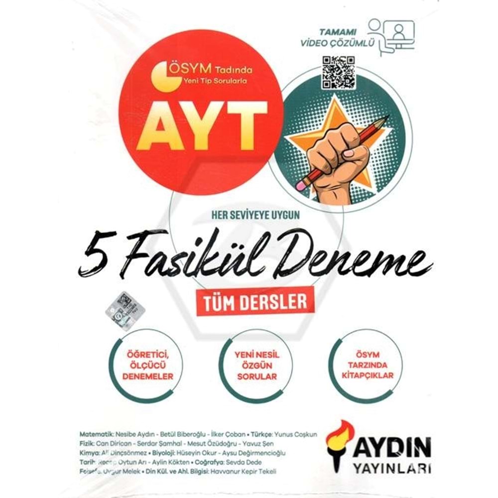 Aydın Ayt 5 Fasikül Deneme