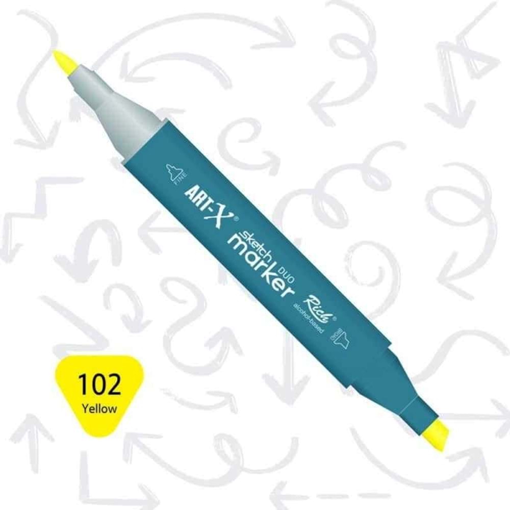 Art-X Sketch Marker Kalem Duo 102
