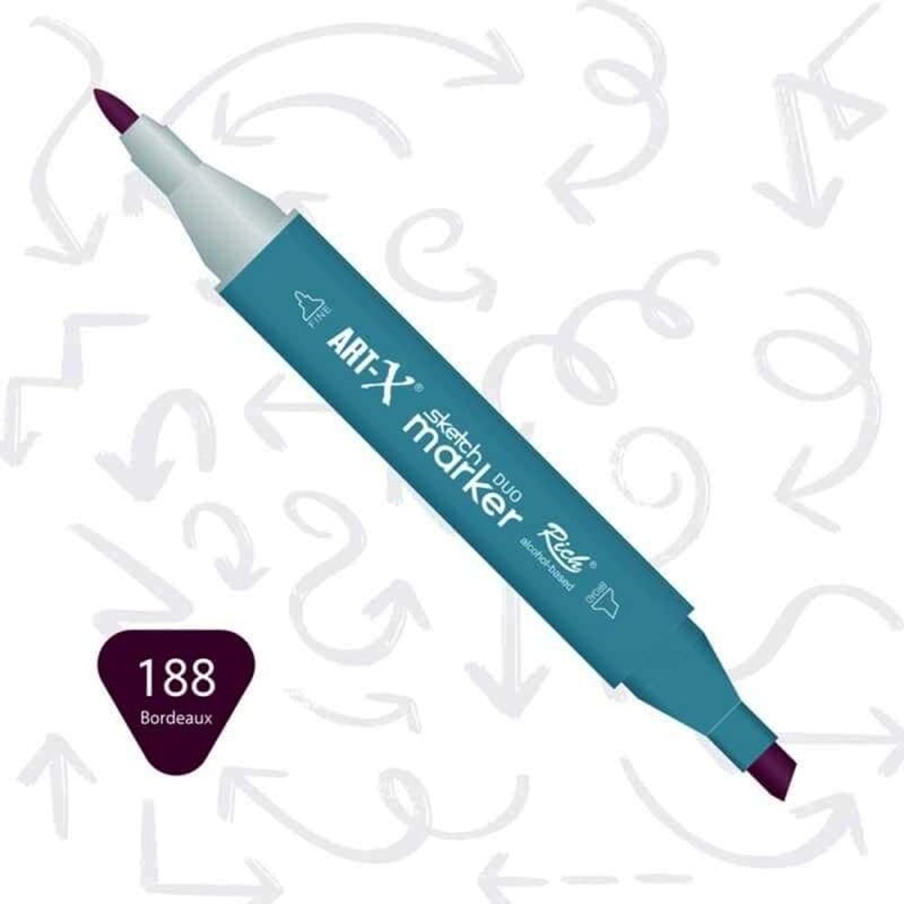 Art-X Sketch Marker Kalem Duo 188