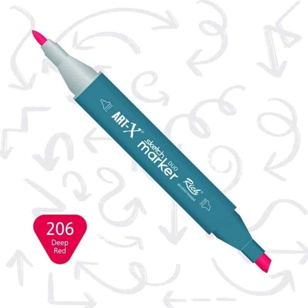 Art-X Sketch Marker Kalem Duo 206