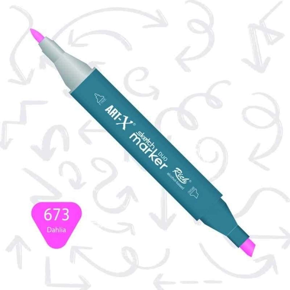 Art-X Sketch Marker Kalem Duo 673