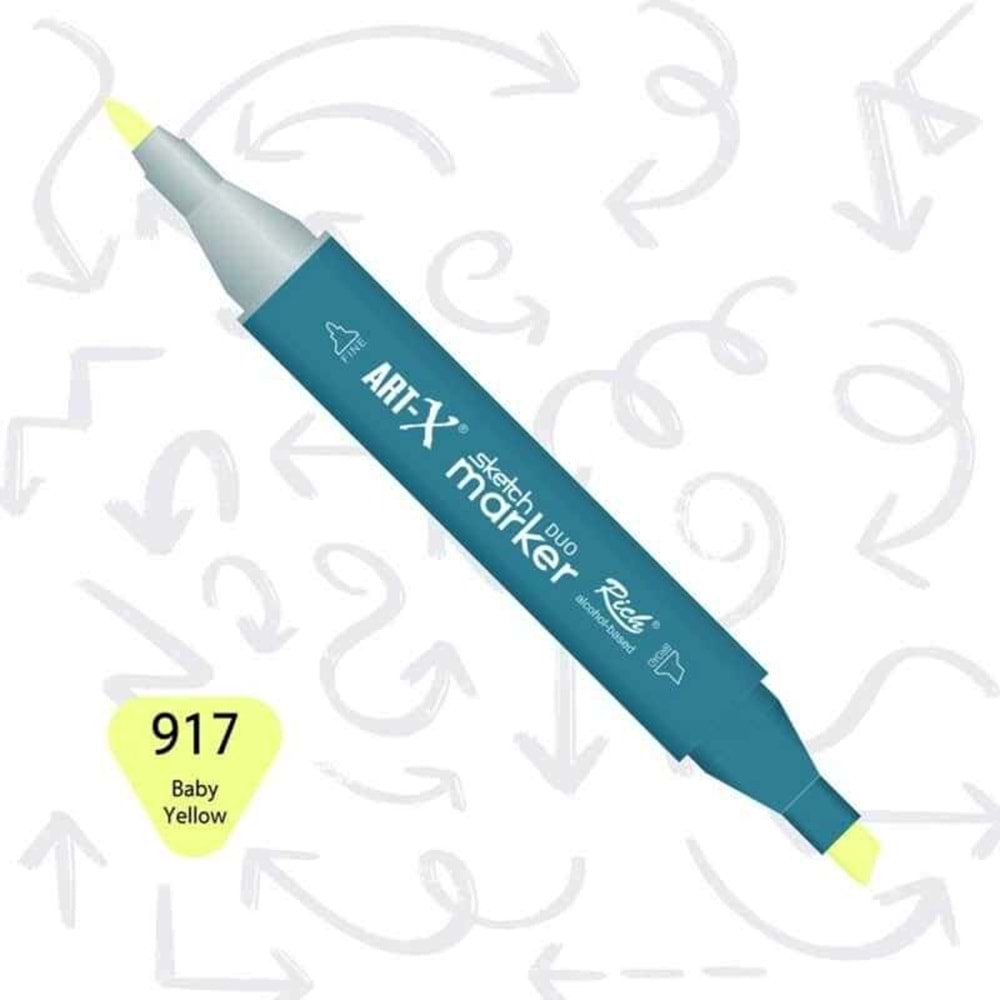 Art-X Sketch Marker Kalem Duo 917
