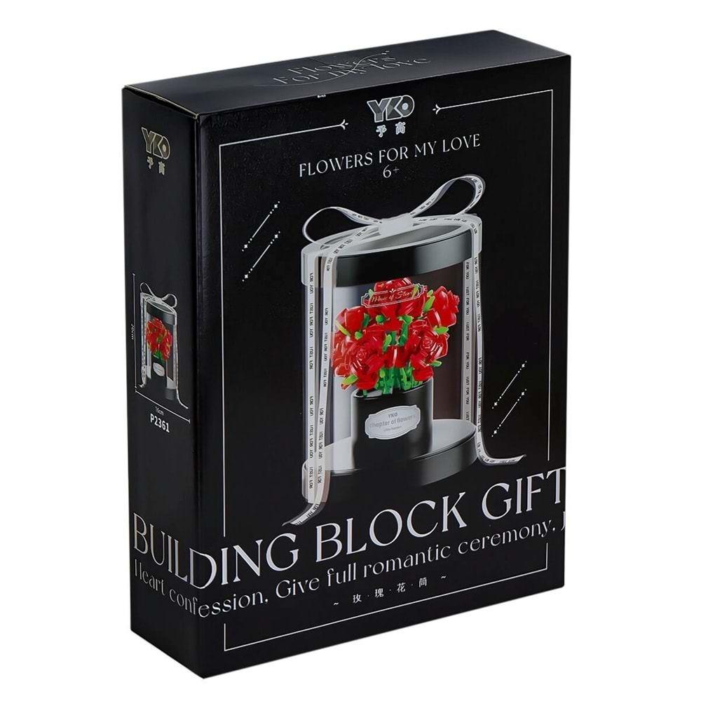 P2361 Panlos Gül Buketi Çiçek Blok Seti 524 Pcs