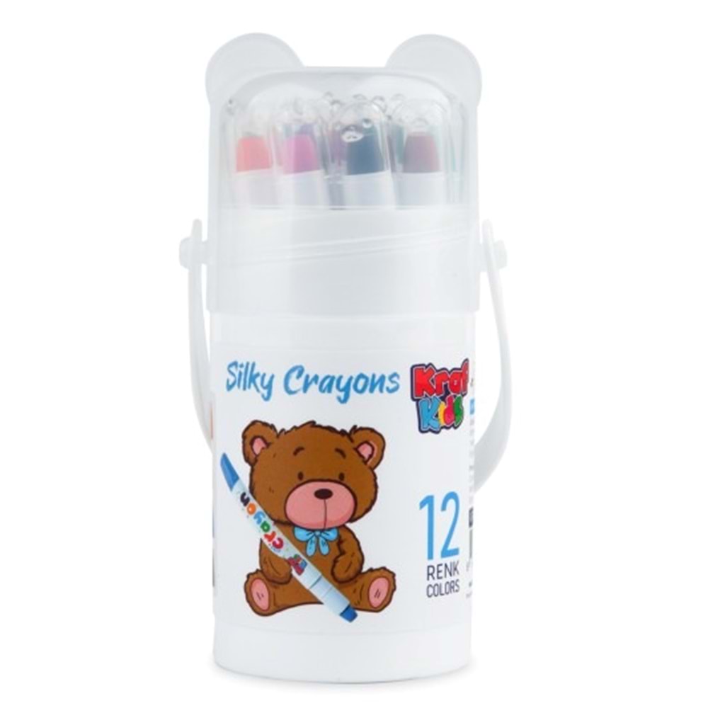 Kraf Kids Pastel Boya Sılky Crayon 12 Renk