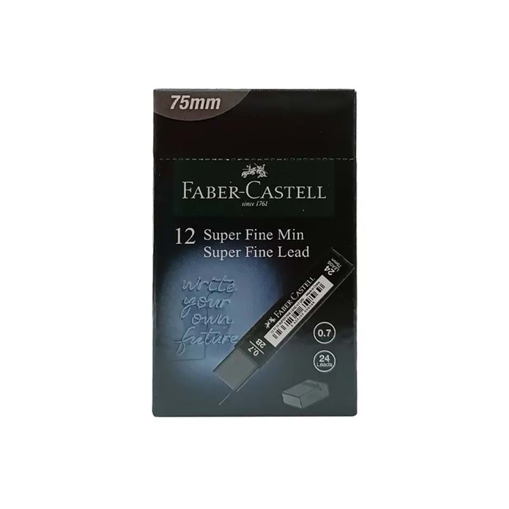 Faber Castell Grip Min Super Fine T.Black Min 2B 0.7 MM 75 MM
