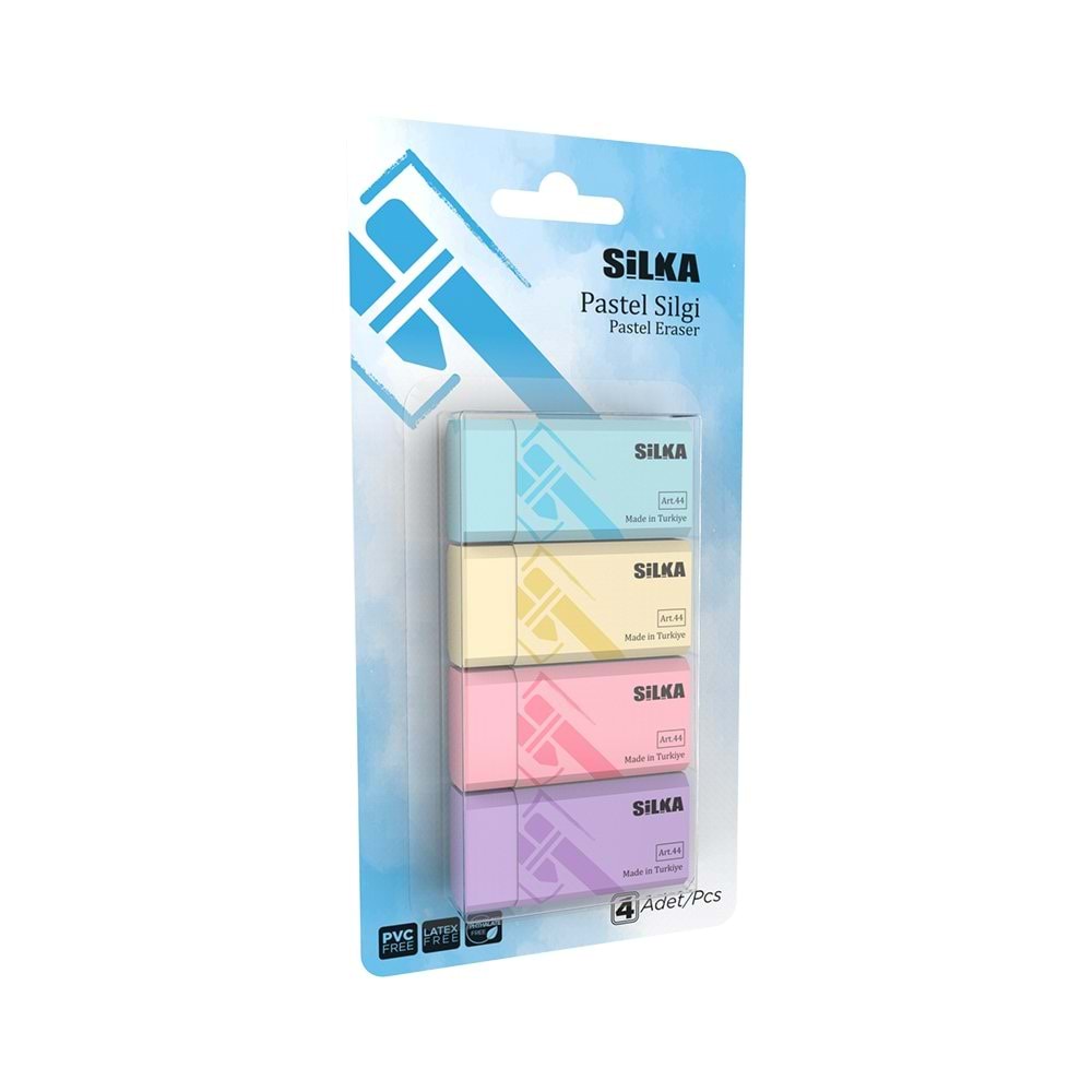 Art Silka 4 LÜ Pastel Silgi Blister Set