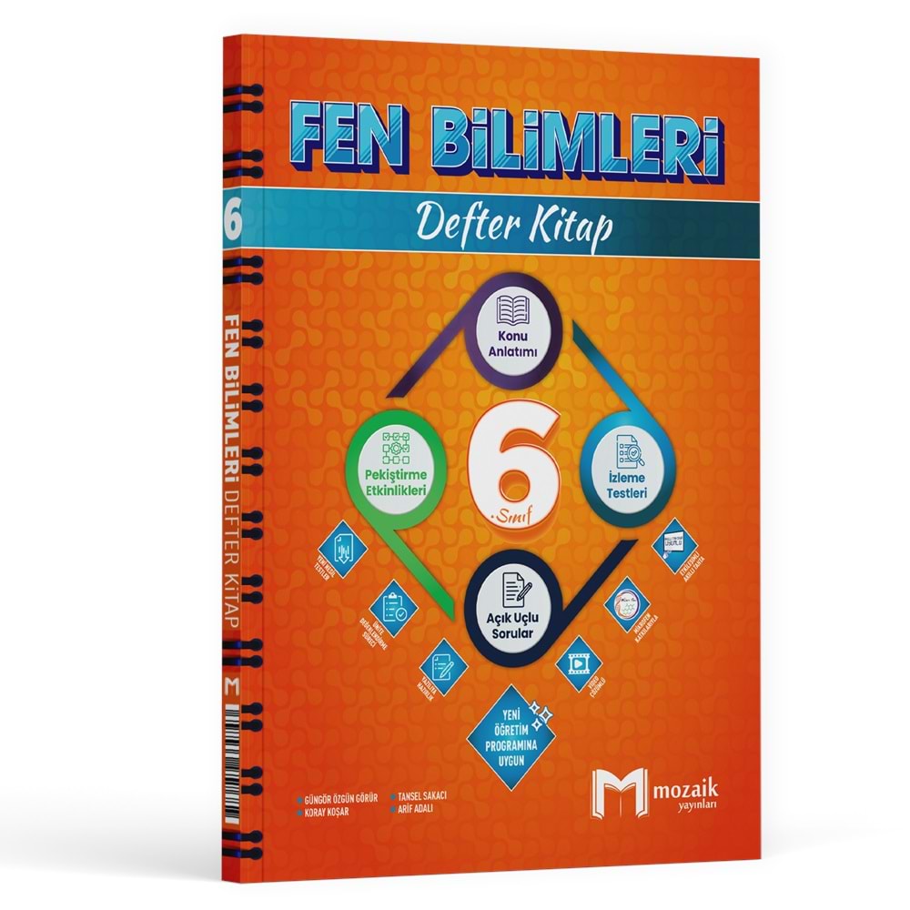 6.Sinif Mozaik Defter Fen Bilimleri - 2025-26