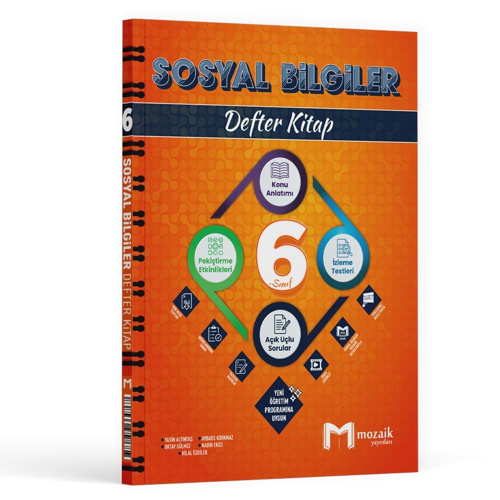 6.Sinif Mozaik Defter Sosyal Bilimler - 2025-26