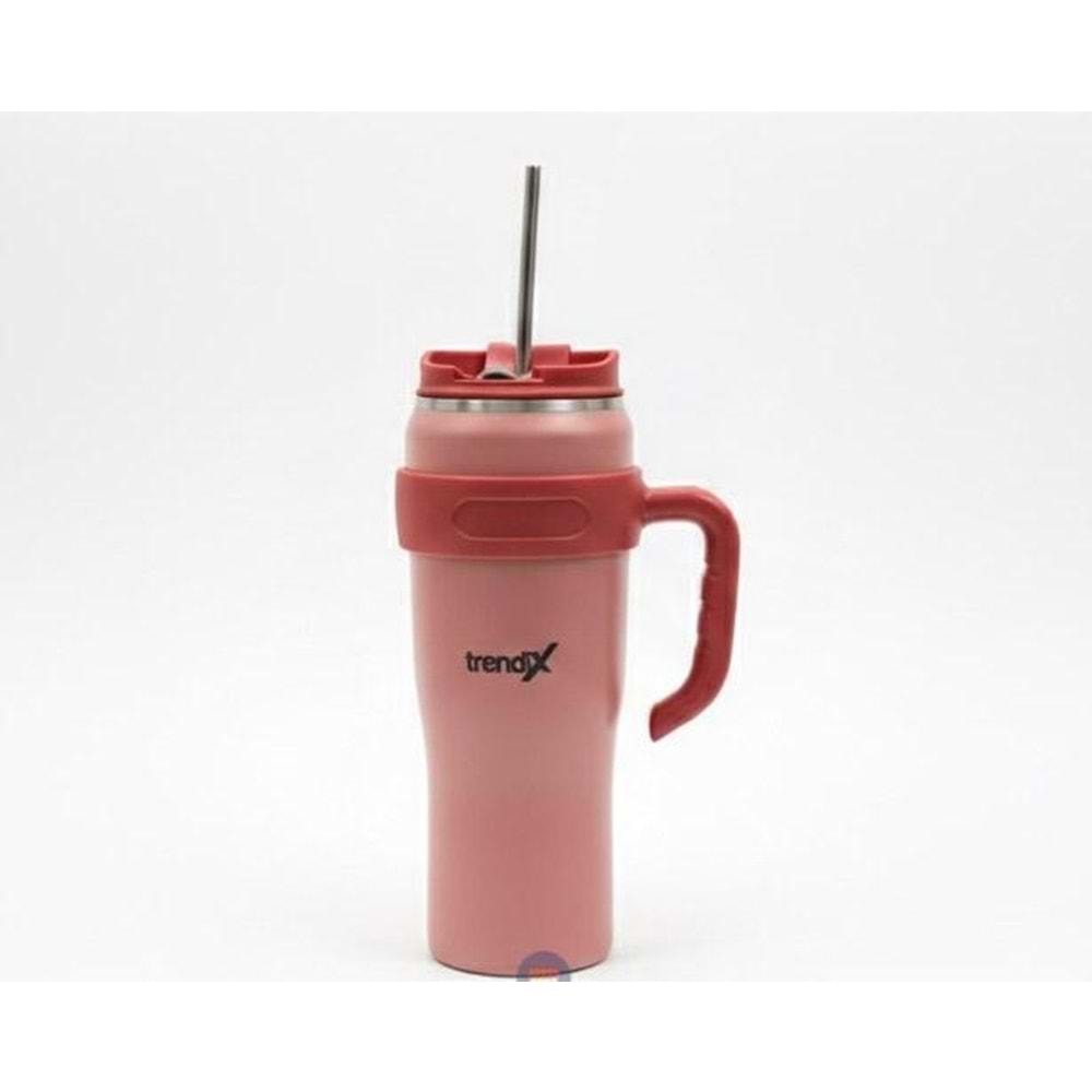 Trendix Çelik İçli Termos Bardak 1200 Ml. Kırmızı