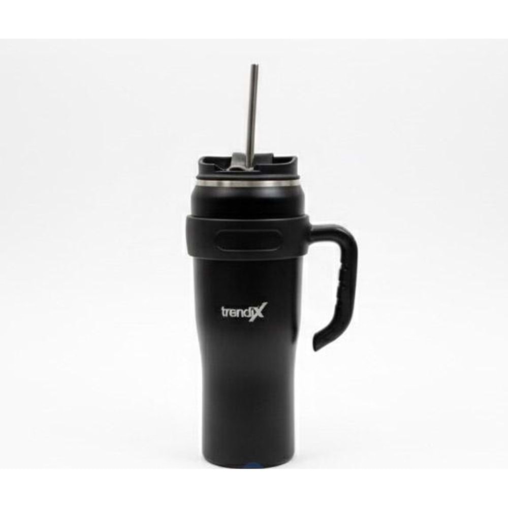 Trendix Çelik İçli Termos Bardak 1200 Ml. Siyah