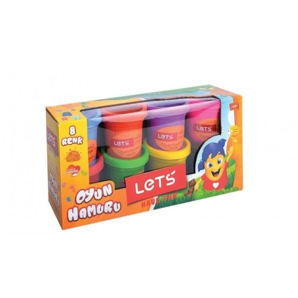 Lets Oyun Hamuru 8 Renk Lets-L8358