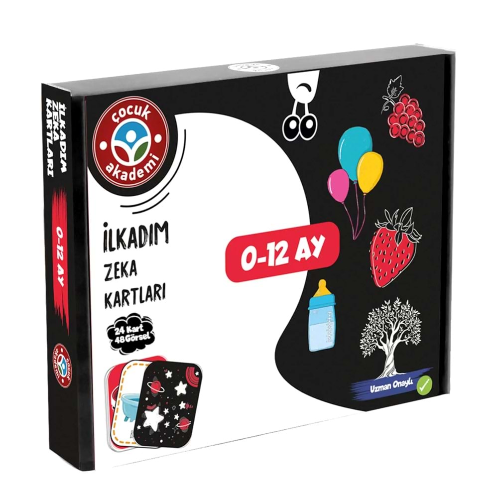 Çocuk Akademi İlk Adım Zeka Kartları 0-12 Ay