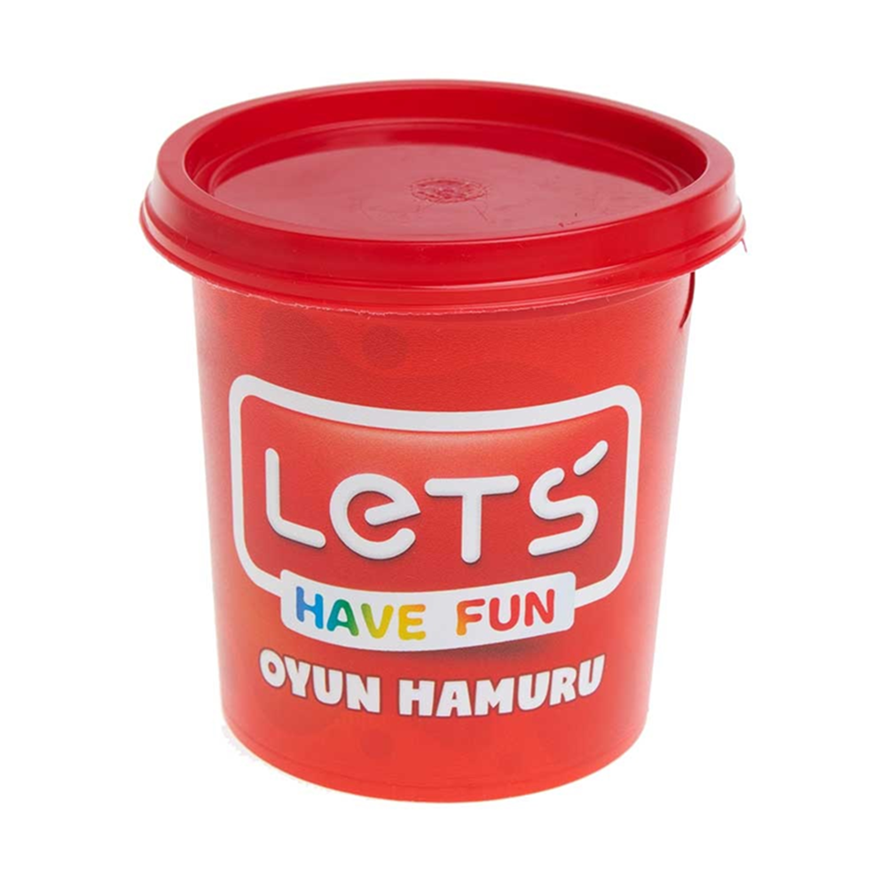 Lets Tek Renk Oyun Hamuru Kırmızı 110 gr