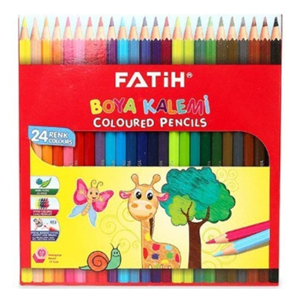 Fatih Mercanlı Kuru Boya 24 Renk Çantalı