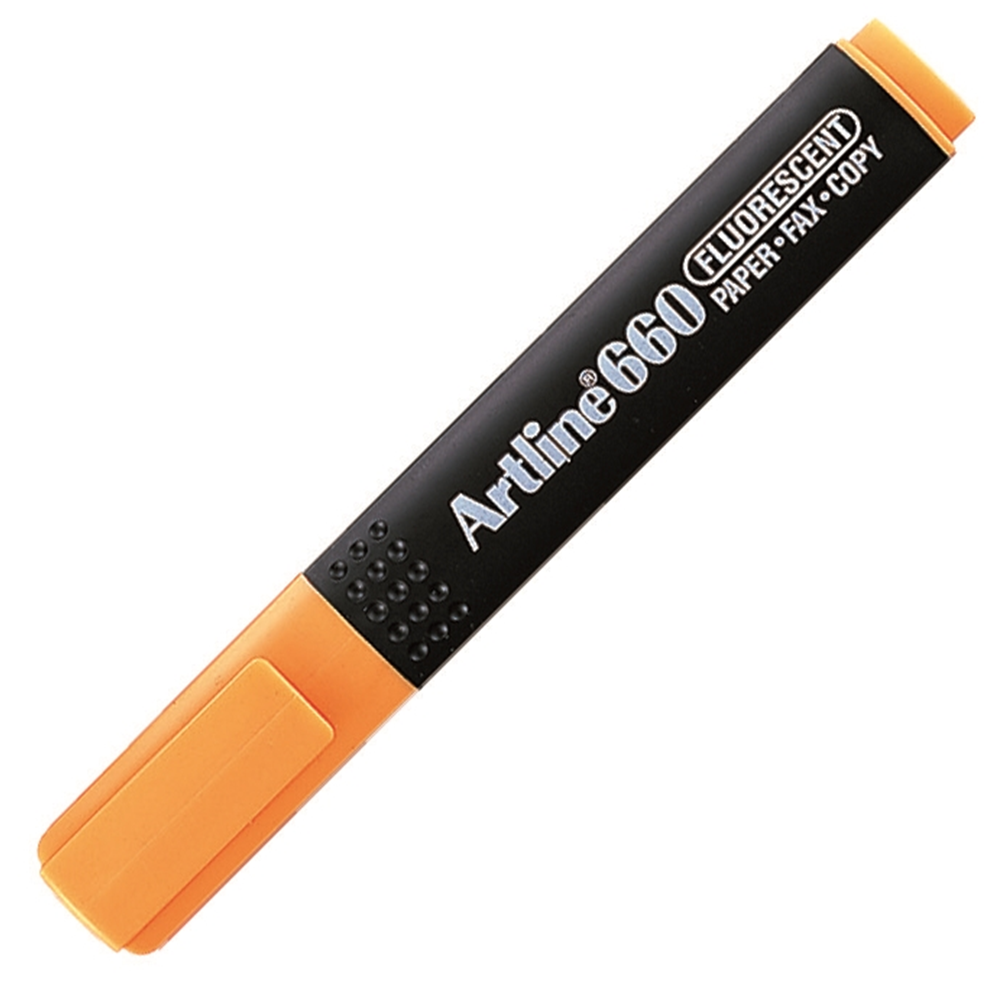 Artline 660 Fosforlu Kalem Kesik Uç F.Turuncu
