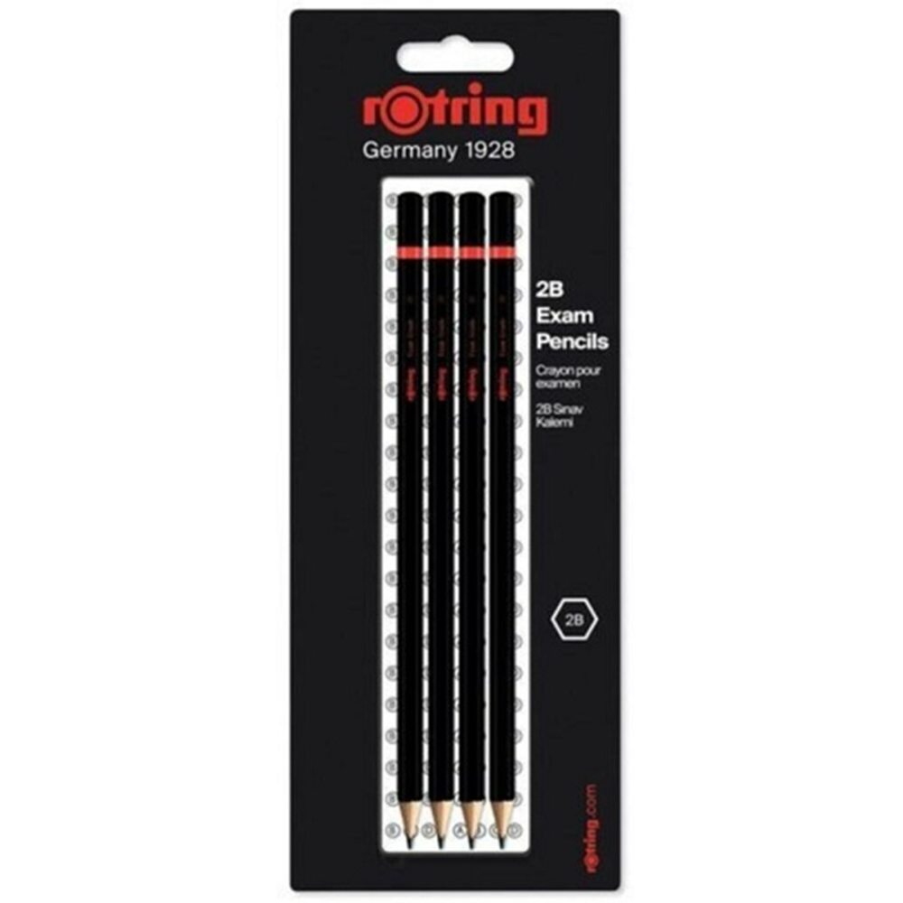 Rotring 2B Sınav Kurşun Kalemi 4 lü Blister