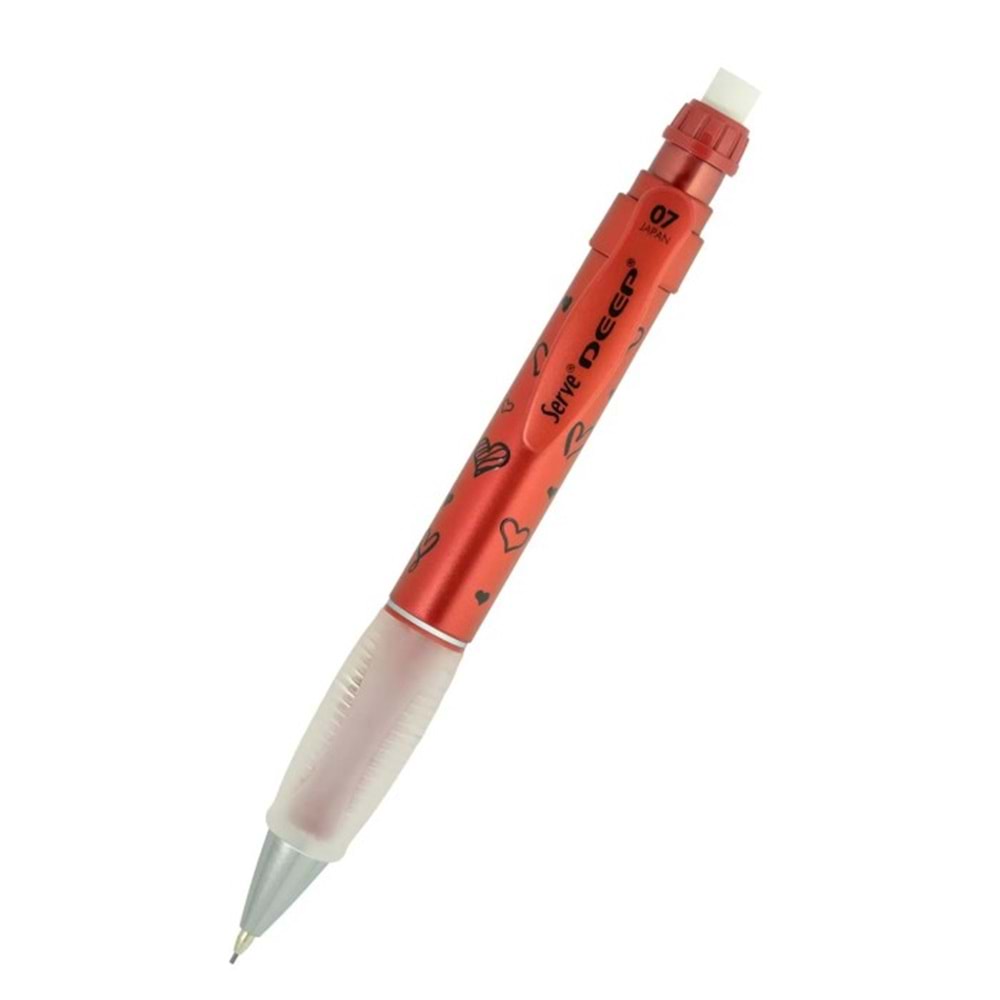 Serve Deep Pre Metalık Mek Desen 07 mm Kırmızı Kalp